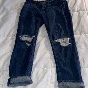American eagle ripped boyfriend jeans